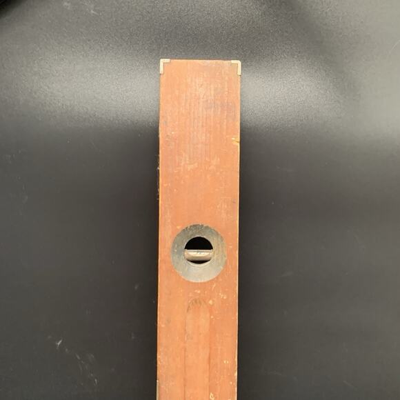Antique Vintage Stanley New Britain USA No. 13 Wood & Brass 3 Bubble Level 30” - Picture 7 of 15